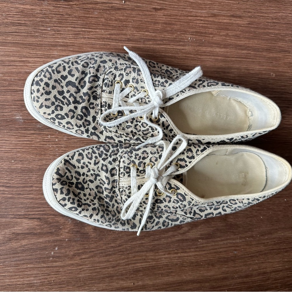 Leopard Print Canvas Sneakers